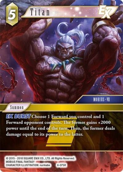 Titan 6-075R Opus VI Final Fantasy card