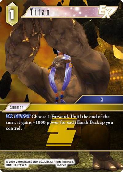 Titan EX 8-077C Opus VIII Final Fantasy card