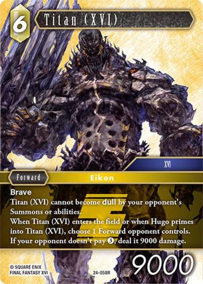 Titan XVI 24-058R Hidden Legends Final Fantasy card