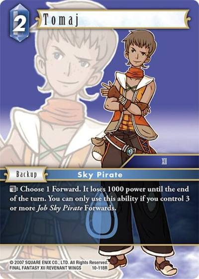 Tomaj 10-118R Opus X Final Fantasy card