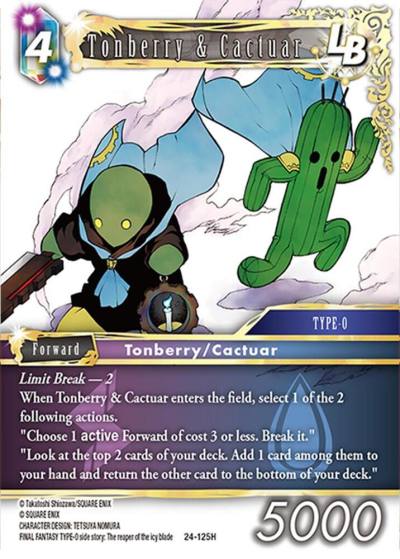 Tonberry and Cactuar LB 24-125H Hidden Legends Final Fantasy card