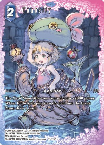 Tonbetty Full Art 11-119C Opus XI Final Fantasy card