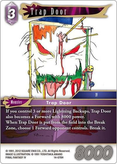 Trap Door 14-078H Opus XIV: Crystal Abyss Final Fantasy card