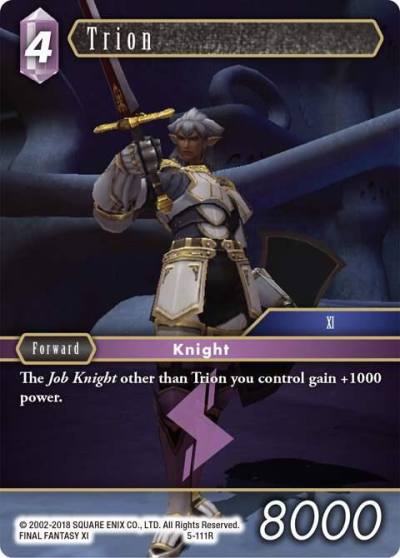 Trion 5-111R Opus V Final Fantasy card