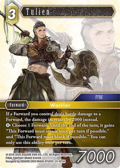 Tulien 21-072H Beyond Destiny Final Fantasy card