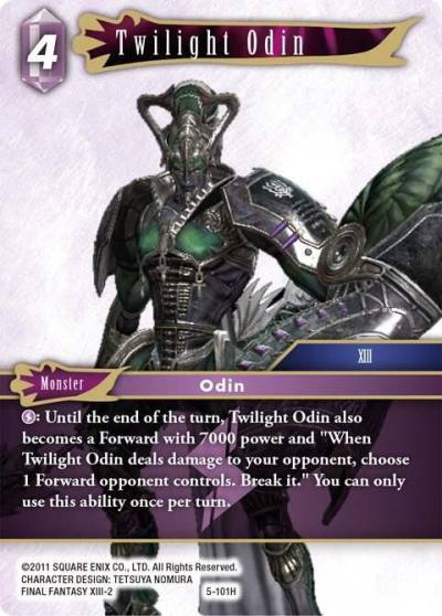 Twilight Odin 5-101H Opus V Final Fantasy card