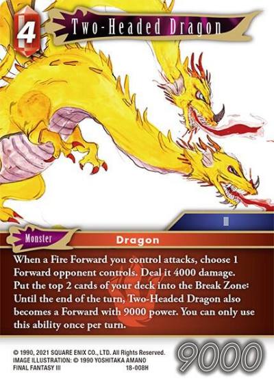 Two Headed Dragon 18-008H Resurgence of Power Final Fantasy card