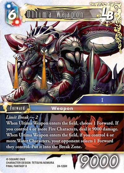 Ultima Weapon LB 24-126H Hidden Legends Final Fantasy card
