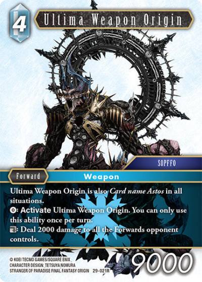 Ultima Weapon Origin 29-021R Blissful Eternity Final Fantasy card