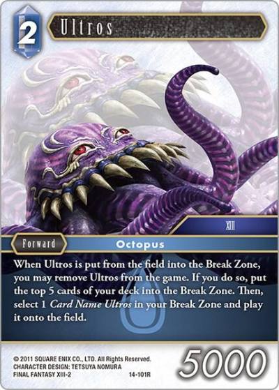 Ultros 14-101R Opus XIV: Crystal Abyss Final Fantasy card