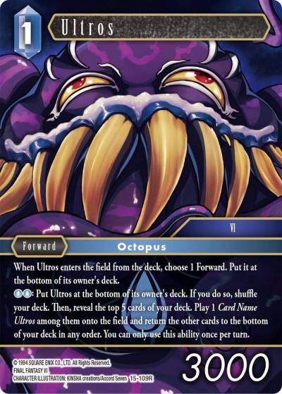 Ultros 15-109R Crystal Dominion Final Fantasy card