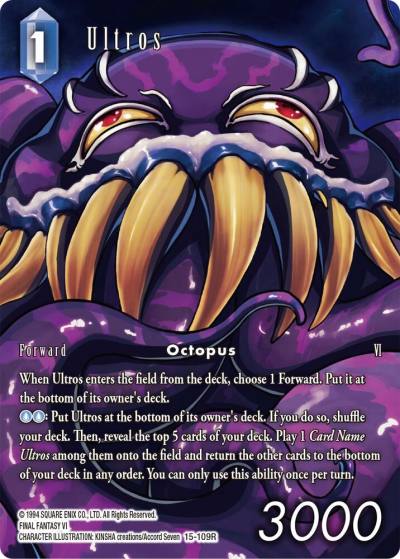 Ultros Full Art 15-109R Crystal Dominion Final Fantasy card