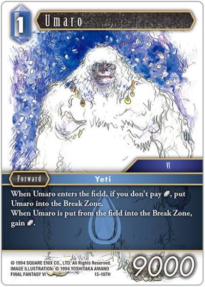 Umaro 15-107H Crystal Dominion Final Fantasy card