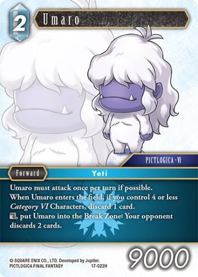 Umaro 17-022H Rebellion's Call Final Fantasy card
