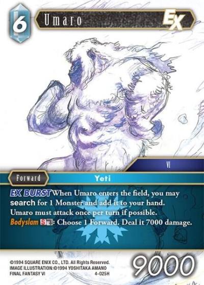 Umaro EX 4-025H Opus IV Final Fantasy card