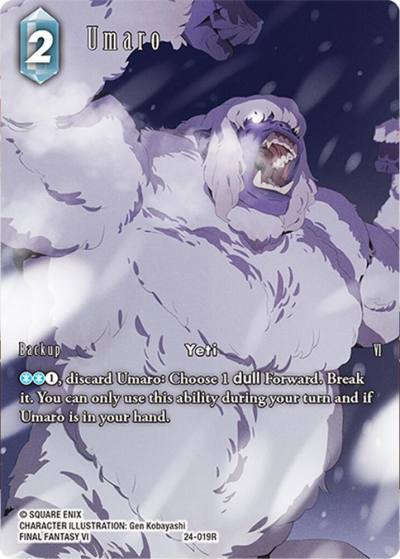 Umaro Full Art 24-019R Hidden Legends Final Fantasy card