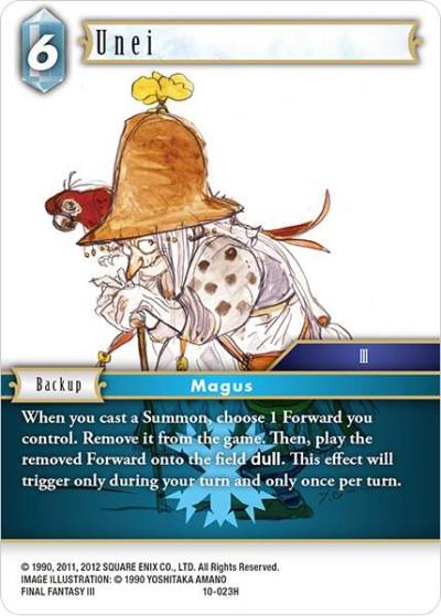 Unei 10-023H Opus X Final Fantasy card