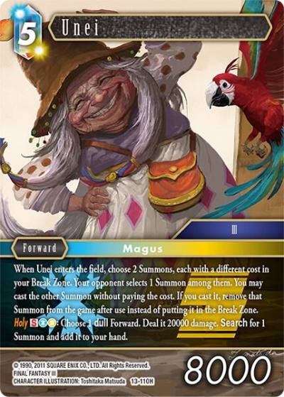 Unei 13-110H Opus XIII: Crystal Radiance Final Fantasy card