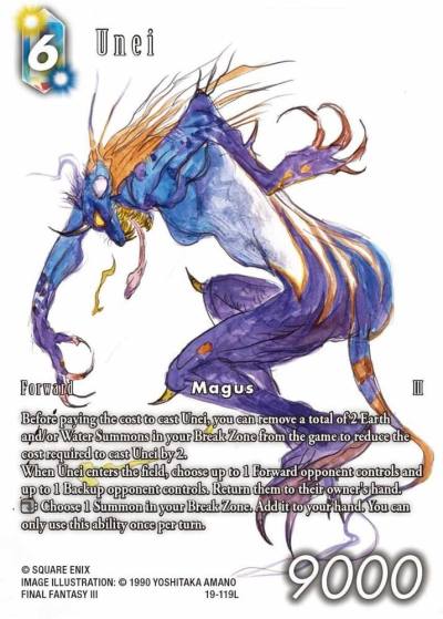 Unei 19-119L Hidden Legends Final Fantasy card