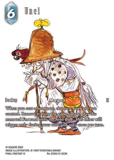 Unei Full Art Re-035H/10-023H Legacy Collection Final Fantasy card