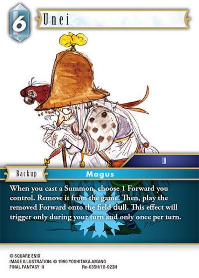 Unei Re-035H/10-023H Legacy Collection Final Fantasy card