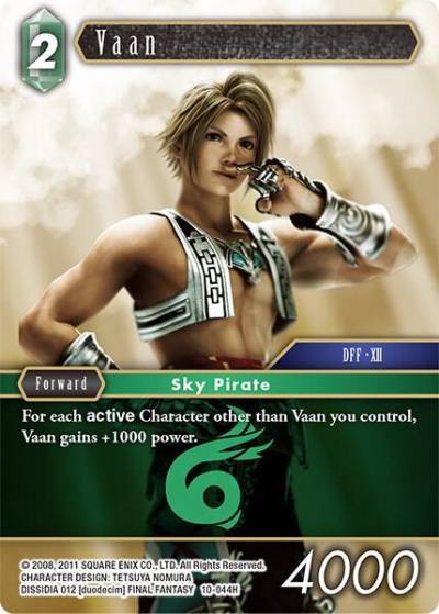 Vaan 10-044H Opus X Final Fantasy card