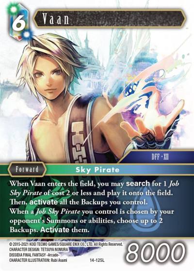 Vaan 14-125L Opus XIV: Crystal Abyss Final Fantasy card