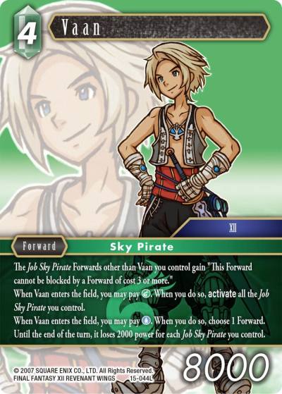 Vaan 15-044L Crystal Dominion Final Fantasy card