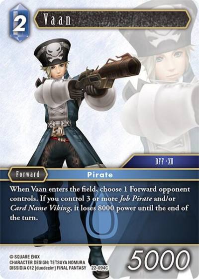 Vaan 22-094C Hidden Hope Final Fantasy card