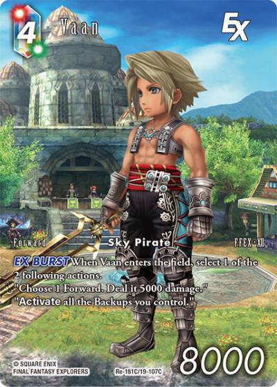 Vaan EX Full Art Re-181C/19-107C Legacy Collection Final Fantasy card