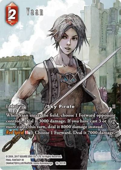 Vaan Full Art 16-001R Emissaries of Light Final Fantasy card