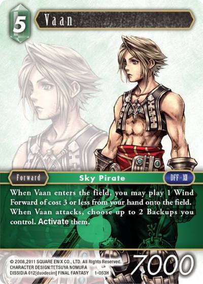 Vaan Hero 1-063H Opus I Final Fantasy card