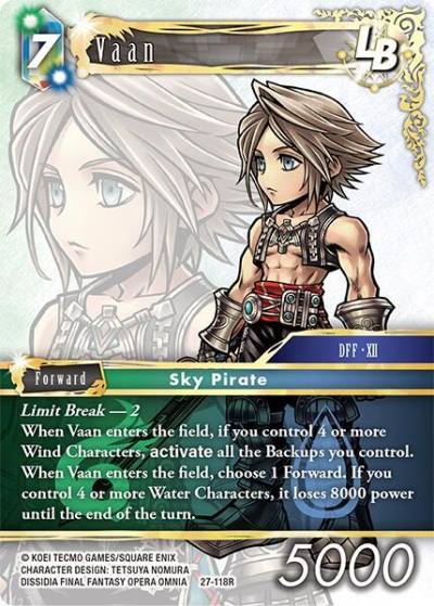 Vaan LB 27-118R Journey of discovery Final Fantasy card