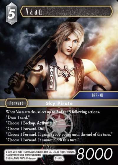 Vaan Legend 5-145L Opus V Final Fantasy card