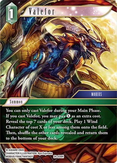 Valefor 24-038H Hidden Legends Final Fantasy card