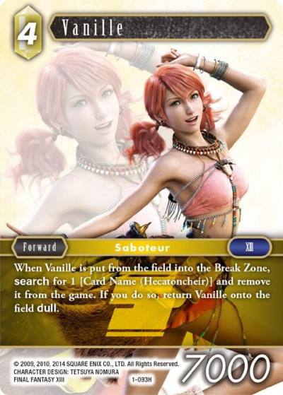 Vanille 1-093H Opus I Final Fantasy card