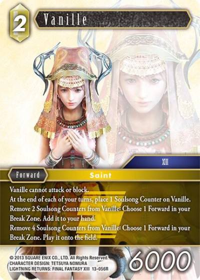 Vanille 13-056R Opus XIII: Crystal Radiance Final Fantasy card