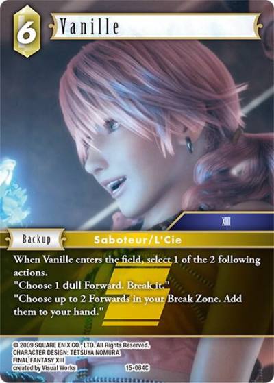 Vanille 15-064C Crystal Dominion Final Fantasy card
