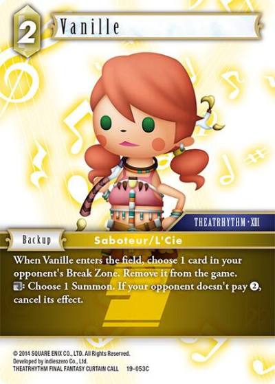 Vanille 19-053C From Nightmares Final Fantasy card