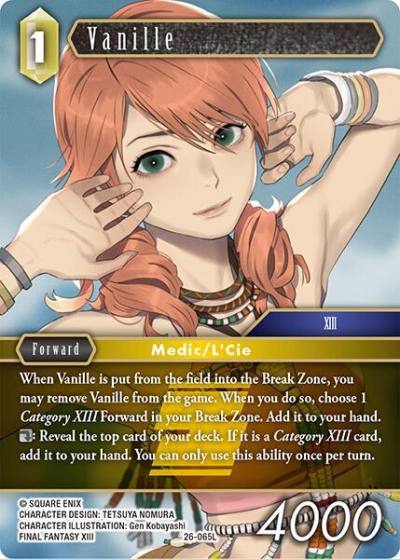 Vanille 26-065L Gunslinger in the abyss Final Fantasy card