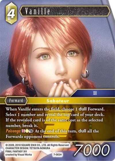 Vanille 7-065H Opus VII Final Fantasy card