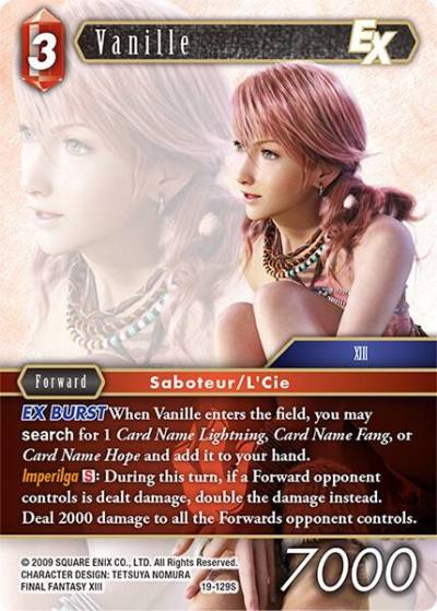 Vanille EX 19-129S From Nightmares Final Fantasy card