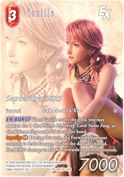Vanille EX PR-146/19-129S FF: Promo Cards Final Fantasy card