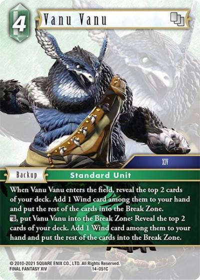 Vanu Vanu 14-051C Opus XIV: Crystal Abyss Final Fantasy card