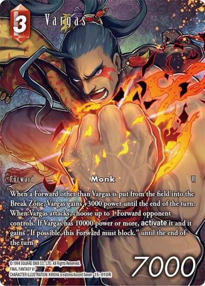 Vargas Full Art 15-010R Crystal Dominion Final Fantasy card