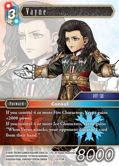 Vayne 12-111R Opus XII Final Fantasy card