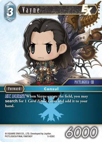 Vayne EX 5-026C Opus V Final Fantasy card