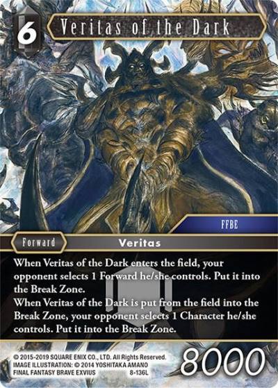 Veritas of the Dark 8-136L Opus VIII Final Fantasy card