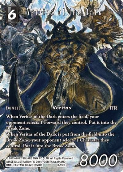 Veritas of the Dark Full Art Reprint 8-136L Rebellion's Call Final Fantasy card