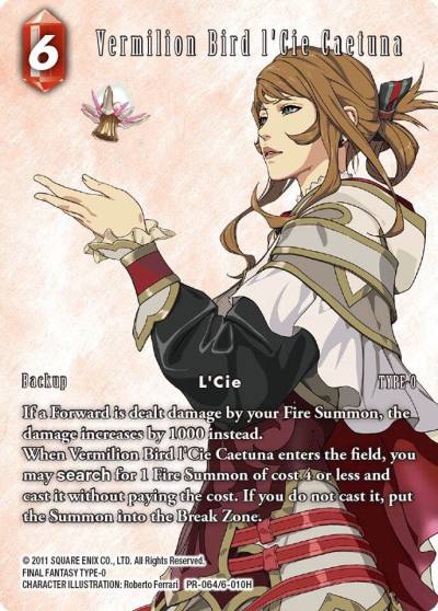 Vermilion Bird lCie Caetuna PR-064/6-010H FF: Promo Cards Final Fantasy card